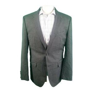 Hugo Boss 42L Gray Stripe Wool 2 Button 2 Vent James3/Sharp5 Made In Turkey